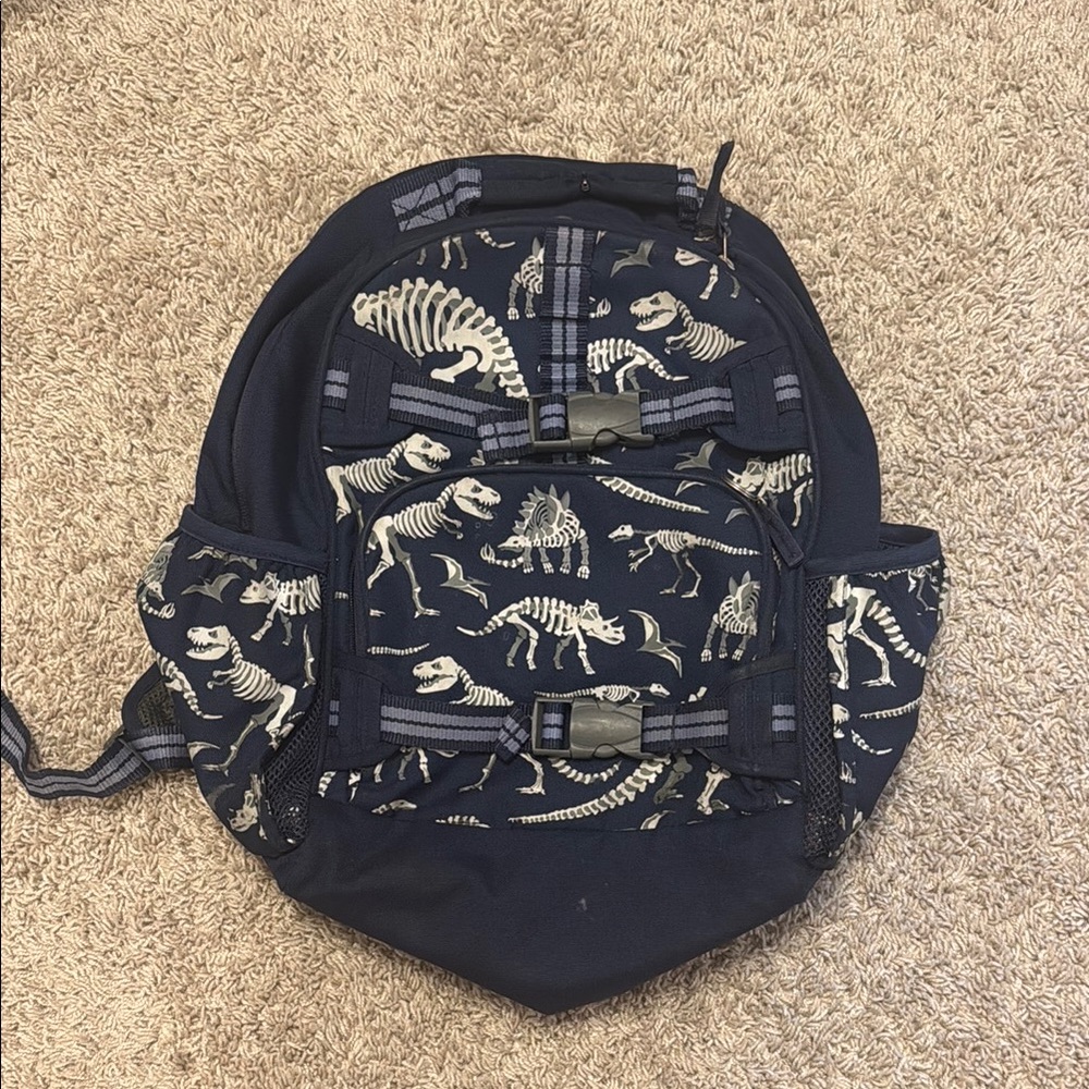 Dinosaur Print Navy pottery barn Backpack